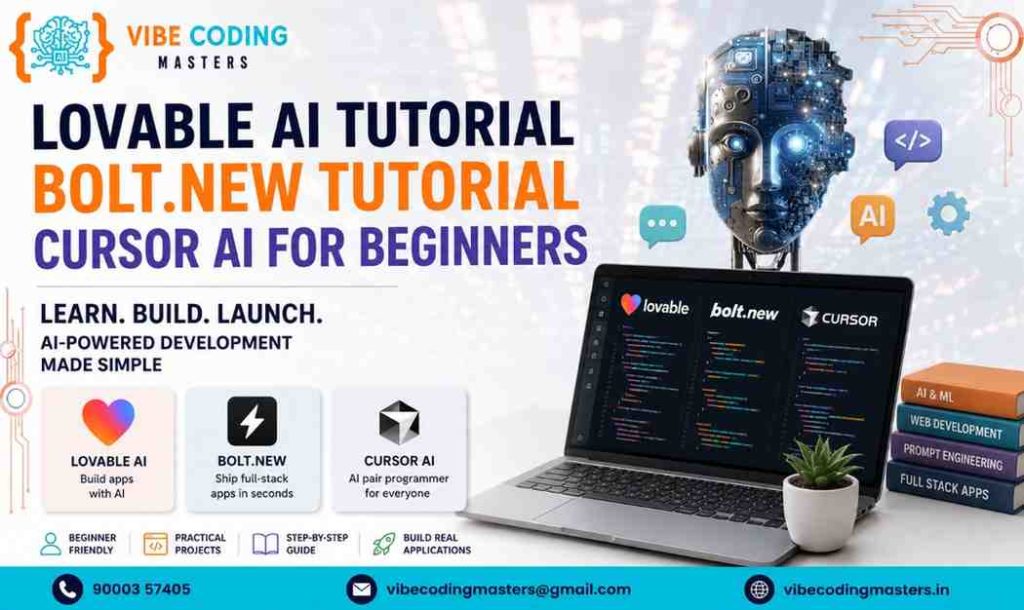 Lovable AI Tutorial, Bolt.new & Cursor AI for Beginners