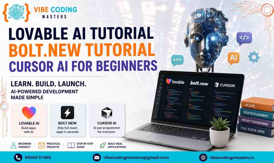 Lovable AI Tutorial, Bolt.new & Cursor AI for Beginners