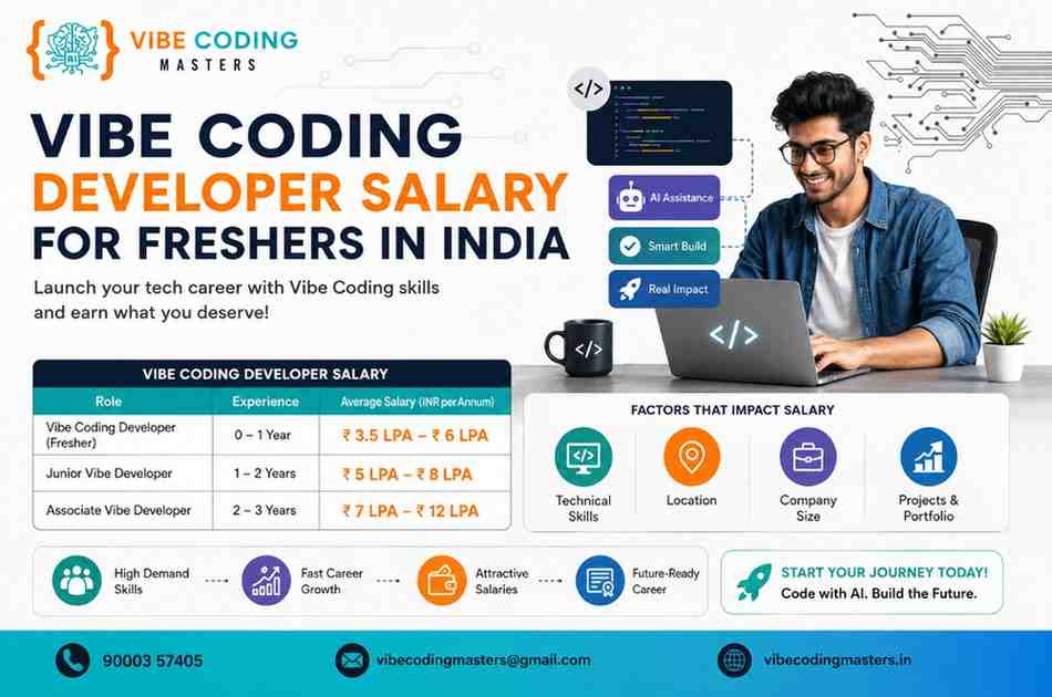 Vibe Coding Developer Salary for Freshers in India